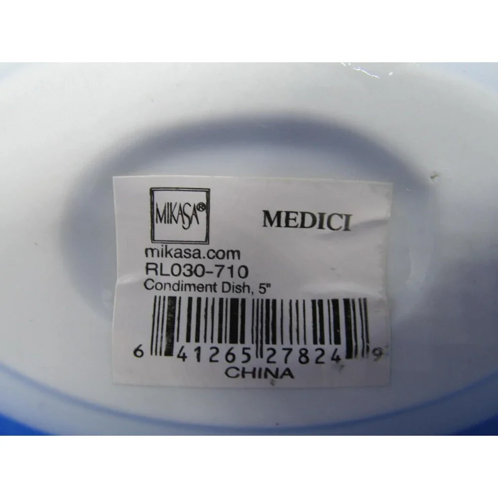 Mikasa Medici Small Mustard pot Condiment Dish With Lid And Spoon